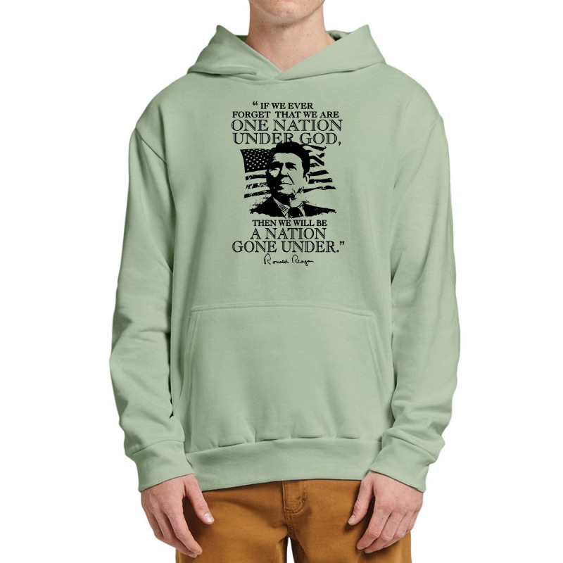 One Nation Under God Reagan Urban Pullover Hoodie by Lillian_Cain | Artistshot