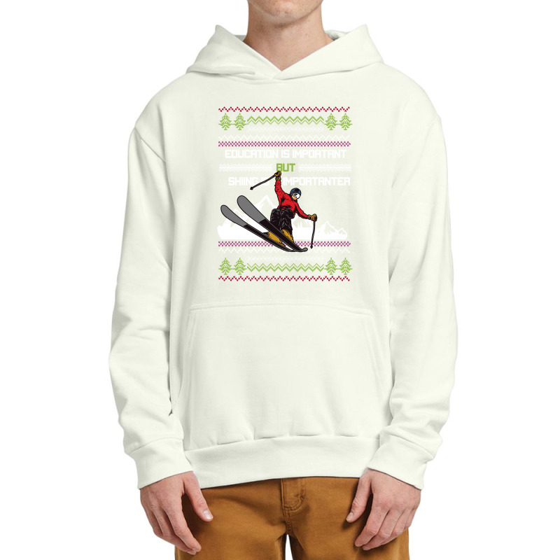 Education Is Important Skiing Urban Pullover Hoodie | Artistshot