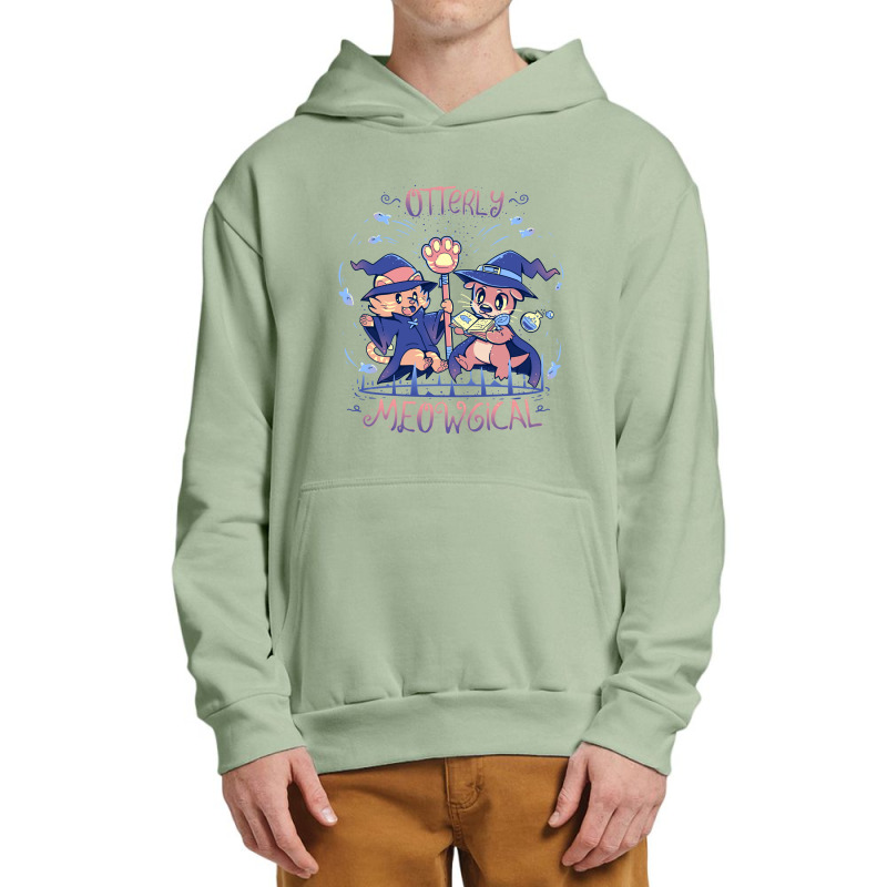 Otterly Meowgical Urban Pullover Hoodie | Artistshot