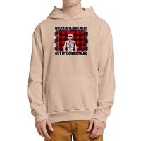 When You Re Dead Inside But It Christmas Skeleton Urban Pullover Hoodie | Artistshot