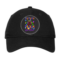 Autism I'll Be Just Fine With A Mom Like Mine Adjustable Cap - Leatherette Patch | Artistshot