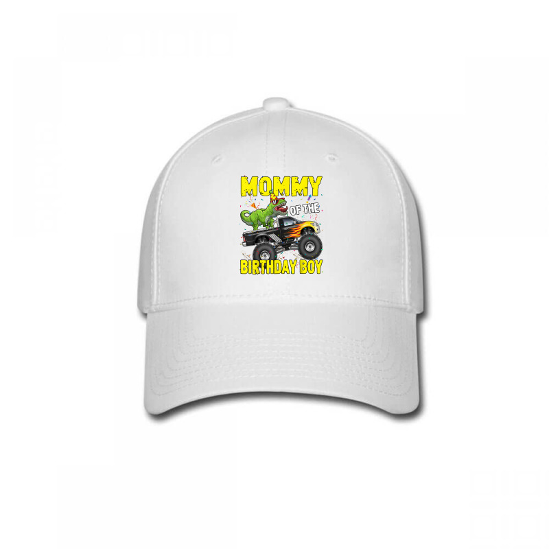 Mommy Of The Birthday Boy Dinosaurs T Rex Monster Truck Characters Car Baseball Cap | Artistshot