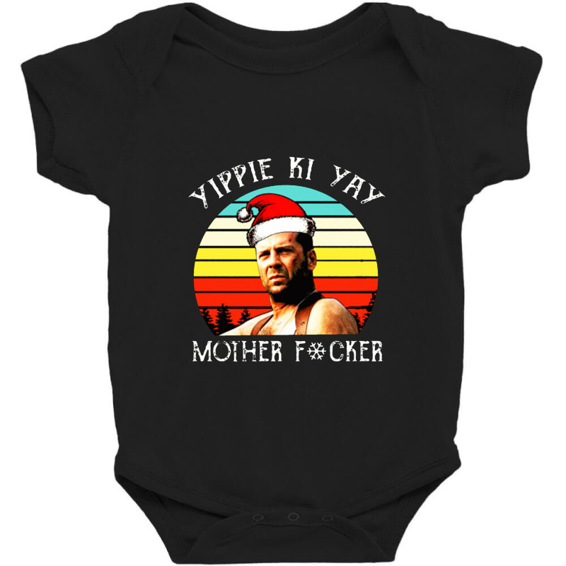 Yippie Ki Yay Mother Fvcker Vintage Retro Baby Bodysuit | Artistshot