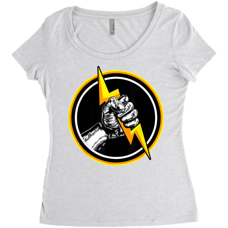 Thunder Hand Electrician T Shirt Women's Triblend Scoop T-shirt by nazhirgoodie | Artistshot