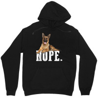 Nope Lazy German Shepherd Dog Lover Unisex Hoodie | Artistshot