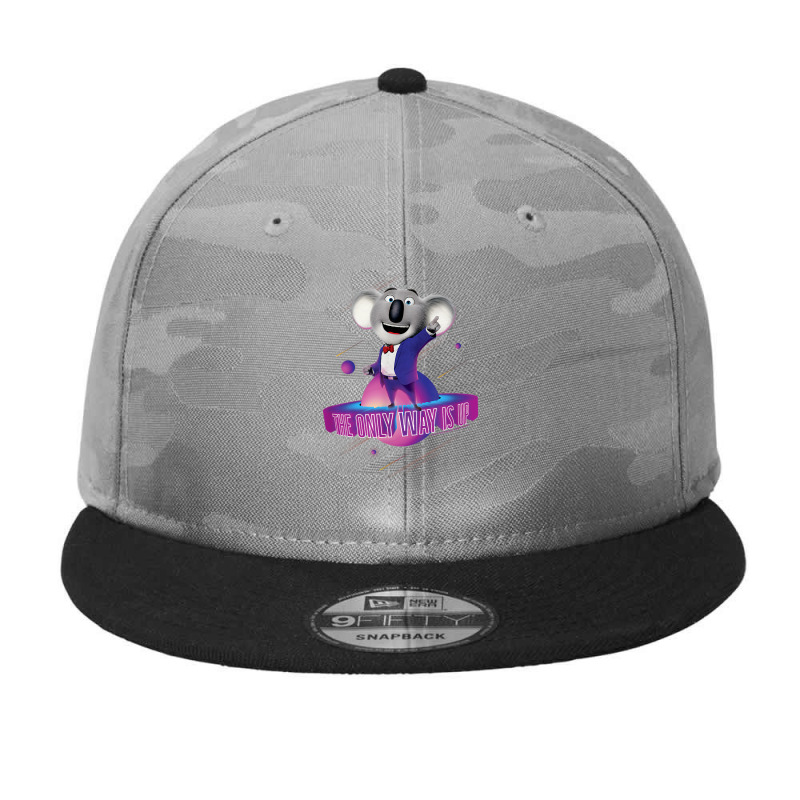 Sing 2 Buster Moon Retro Shooting Stars T Shirt Camo Snapback | Artistshot