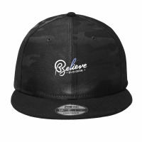 Believe1- Esophageal Cancer Awareness Supporter Ribbon Camo Snapback | Artistshot