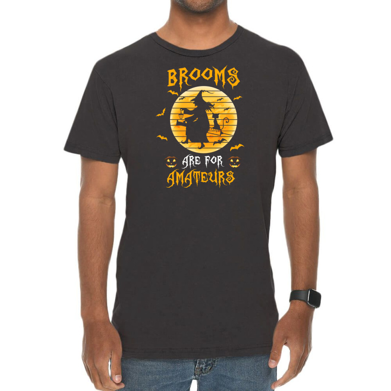 Nurse Halloween Brooms Are For Amateurs Vintage T-shirt | Artistshot