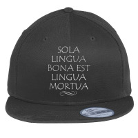 The Only Good Language Is A Dead Language Funny Latin Shirt Flat Bill Snapback Cap | Artistshot