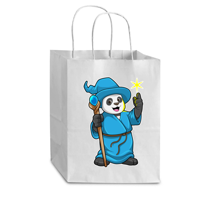 C:\users\dell\desktop\l2\chung 7\panda Types Panda As Wizard With Magi Cub Paper Bag - 8 X 4 1/2 X 10 1/4 | Artistshot