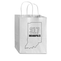 317 Area Code Of Indianapolis Or Indiana Zip List Cub Paper Bag - 8 X 4 1/2 X 10 1/4 | Artistshot