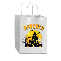 Dadcula Funny Dad Halloween Costume Spooky Season Scary Mens Cub Paper Bag - 8 X 4 1/2 X 10 1/4 | Artistshot