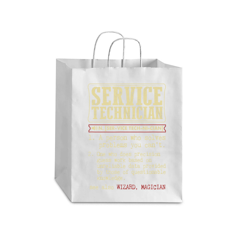 Service Technician Dictionary Term Debie Paper Bag - 10 X 5 X 13 | Artistshot