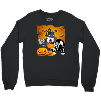 Old English Sheepdog Skeleton Halloween Happy Pumpkin Crewneck Sweatshirt | Artistshot