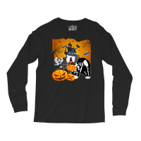 Old English Sheepdog Skeleton Halloween Happy Pumpkin Long Sleeve Shirts | Artistshot