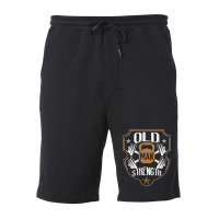 Old Man Strength Gym Father's Day Fleece Short | Artistshot