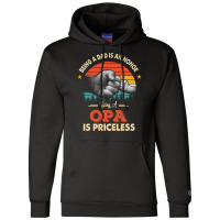 Opa Best Grandpa Papa Dad Father's Day Champion Hoodie | Artistshot