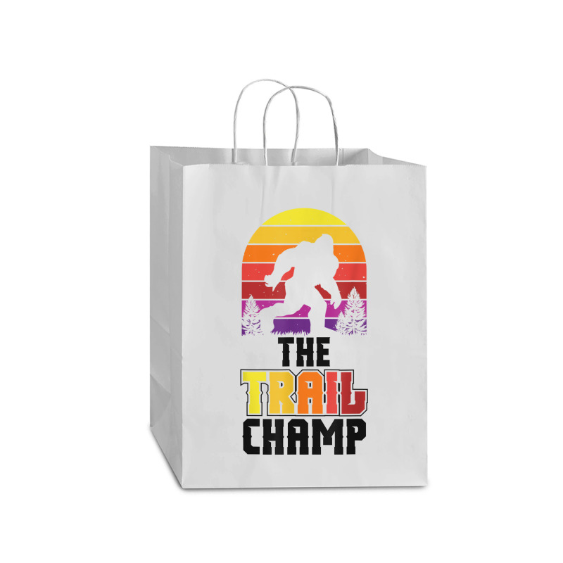 The Trail Champion Funny Women Running Athlete Sports Mart Paper Bag -13 X 7 X 17 | Artistshot