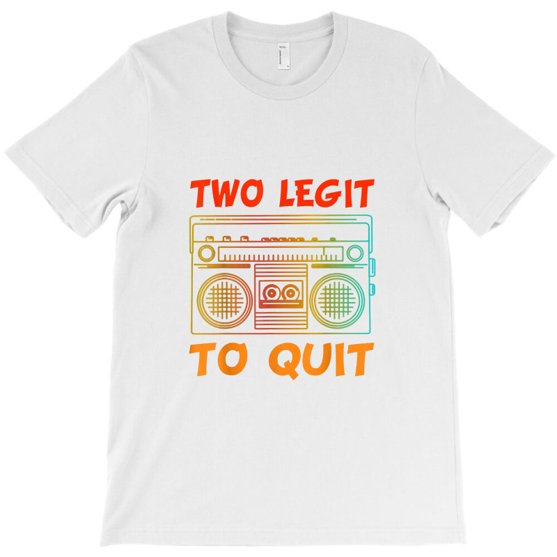 Two Legit To Quit Funny Hip Hop Theme 2nd Birthday Costume T-shirt | Artistshot