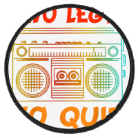 Two Legit To Quit Funny Hip Hop Theme 2nd Birthday Costume Round Patch | Artistshot