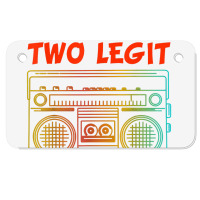 Two Legit To Quit Funny Hip Hop Theme 2nd Birthday Costume Motorcycle License Plate | Artistshot