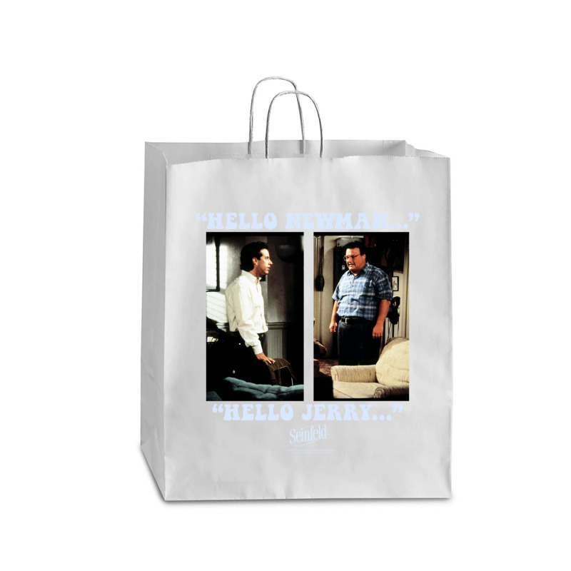 Seinfeld Newman And Jerry Long Sleeve T Shirt Queen Paper Bag - 16 X 6 X 19 1/4 | Artistshot