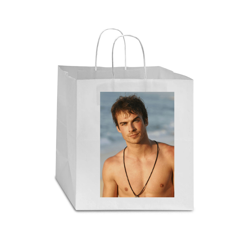 Ian Somerhalder Shirtless Gift Star Paper Bag - 13 X 7 X 13 | Artistshot