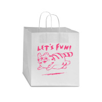 Let's Fun! Pink Star Paper Bag - 13 X 7 X 13 | Artistshot