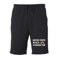 Weird Moms Build Character Fleece Short | Artistshot