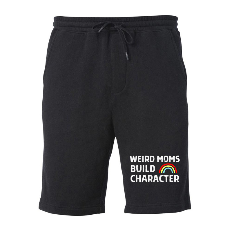 Weird Moms Build Character Fleece Short | Artistshot