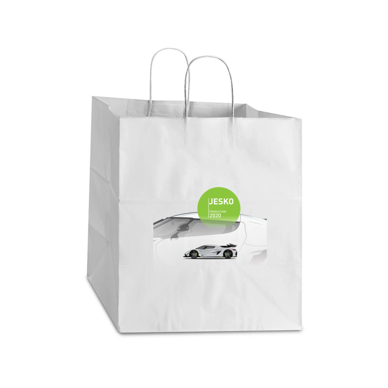 Supercar Jesko Production 2020 Take Out Paper Bag - 14 X 10 X 15 1/2 | Artistshot