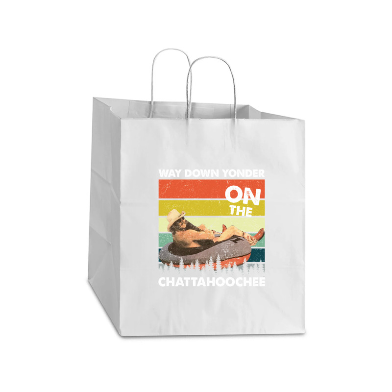 Vintage Way Down Yonder On The Chattahoochee Gift Men Women Take Out Paper Bag - 14 X 10 X 15 1/2 | Artistshot