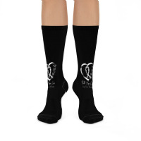 White Ribbon Faith Hope Love Support Lung Cancer Awareness Crew Socks | Artistshot