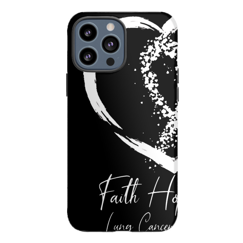 White Ribbon Faith Hope Love Support Lung Cancer Awareness Iphone 13 Pro Max Case | Artistshot