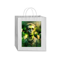 Zombie In Graveyard Traveler Paper Bag -13 X 6 X 15 3/4 | Artistshot