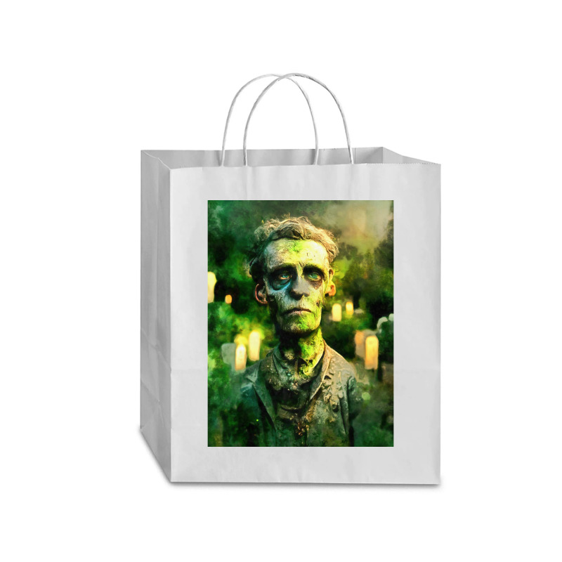 Zombie In Graveyard Traveler Paper Bag -13 X 6 X 15 3/4 | Artistshot