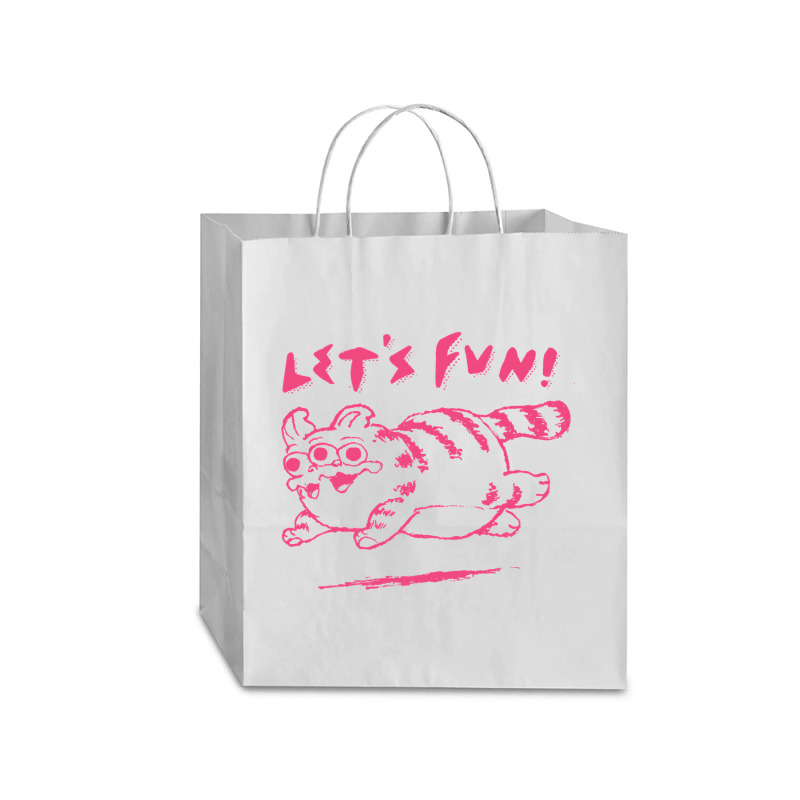 Let's Fun! Pink Traveler Paper Bag -13 X 6 X 15 3/4 | Artistshot