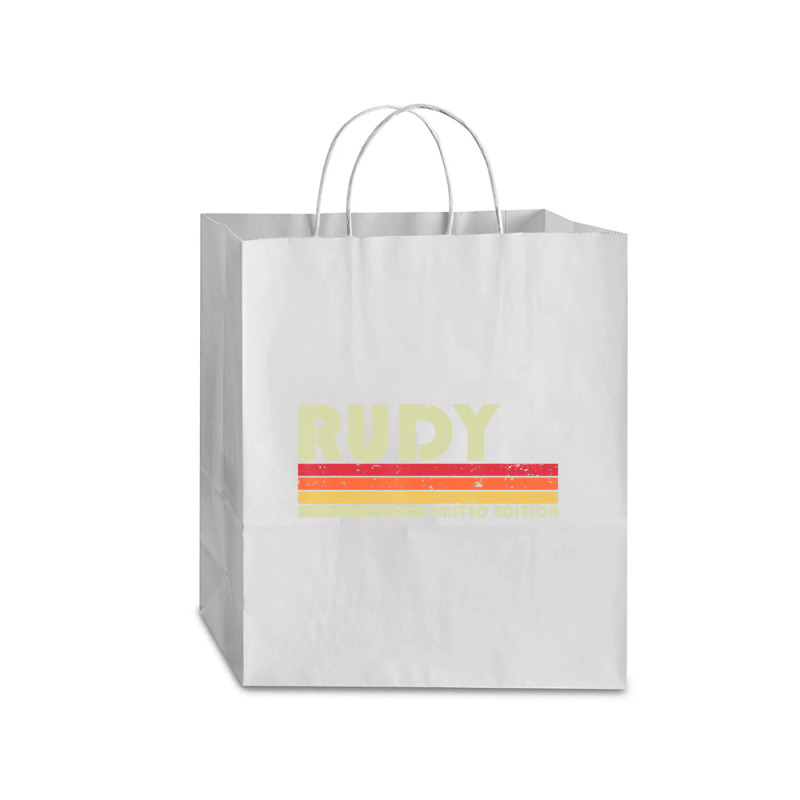 Rudy Name Personalized Retro Vintage Birthday Traveler Paper Bag -13 X 6 X 15 3/4 | Artistshot