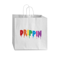 Drippin Colorful Rainbow Hip Hop Lovers Dripping Sauce Pullover Hoodie Vogue Paper Bag - 16 X 6 X 12 | Artistshot