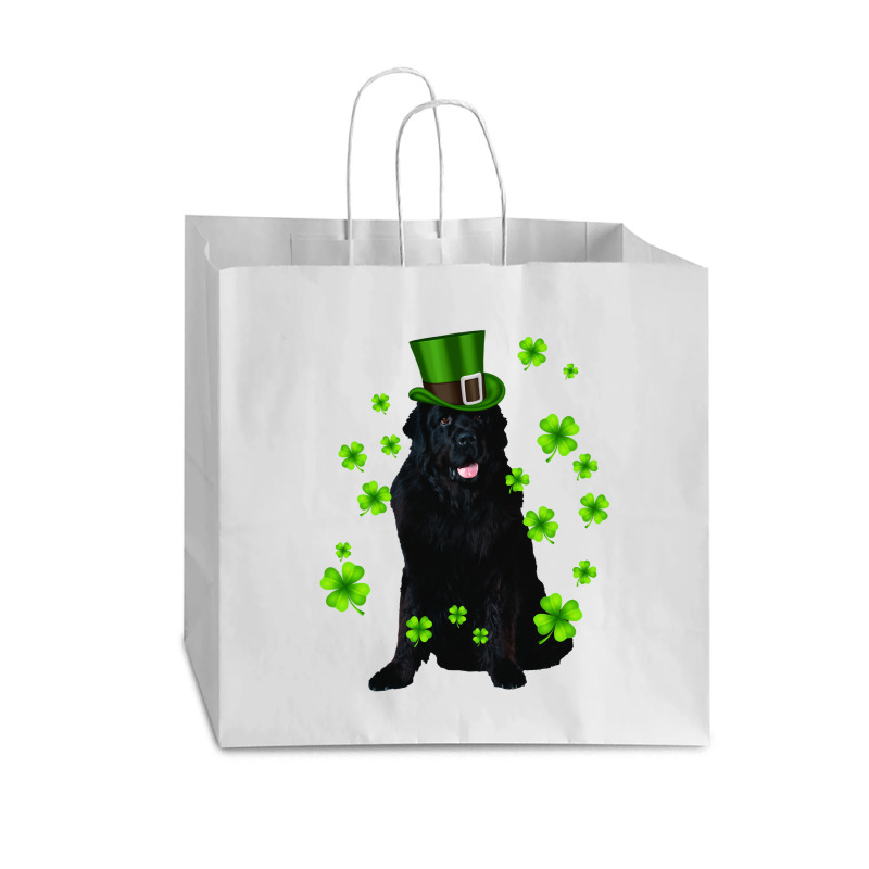 Dog Newfoundland St Patricks Day Puppy Animal Vogue Paper Bag - 16 X 6 X 12 | Artistshot