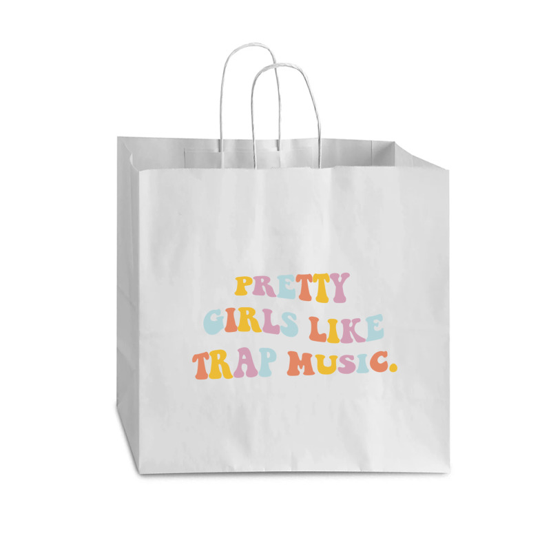 Pretty Girls Like Trap Music Aesthetic Trendy Costume Pullover Hoodie Vogue Paper Bag - 16 X 6 X 12 | Artistshot