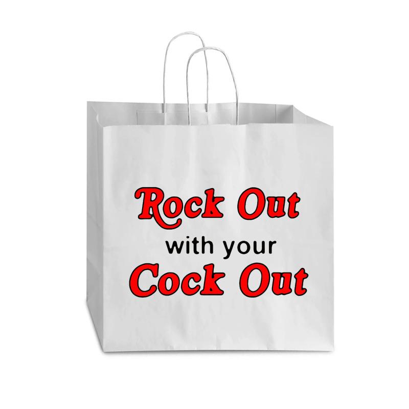 Rock Out With Cock Out Vogue Paper Bag - 16 X 6 X 12 | Artistshot