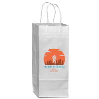 Miami Miracle Funny Football Dolphins Wine Paper Bag - 5 1/2 X 3 1/4 X 13 | Artistshot