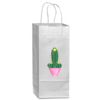 Naughty Cactus For Gag And Bachelor Party T Shirt Wine Paper Bag - 5 1/2 X 3 1/4 X 13 | Artistshot