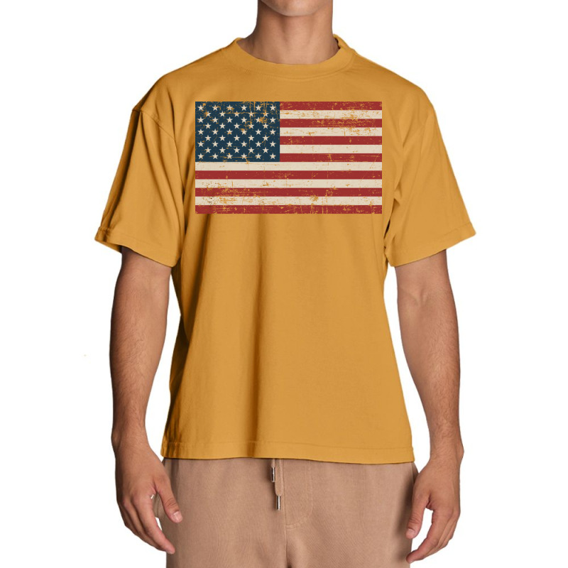 American Flag Urban Heavy T-shirt | Artistshot