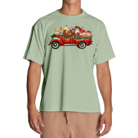 Christmas Truck With Farm Animals Urban Heavy T-shirt | Artistshot