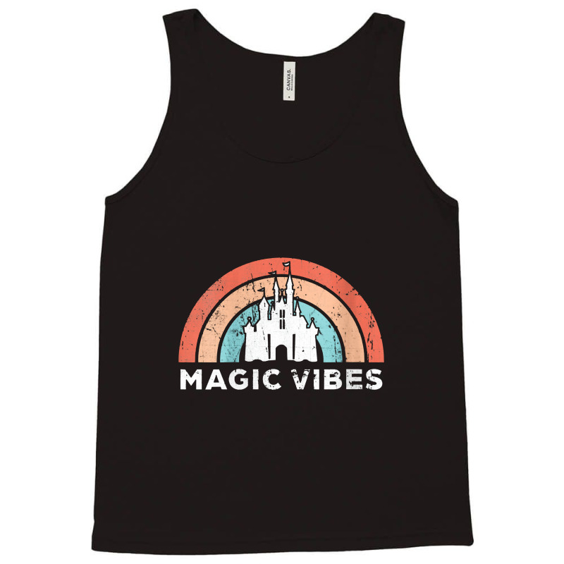 Womens Magic Vibes Cute Matching Vacation Tops V Neck Tank Top | Artistshot