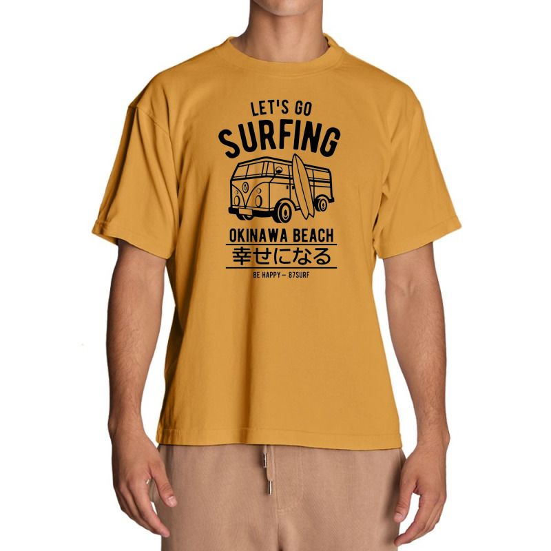 Let's Go Surfing Okinawa Beach Urban Heavy T-shirt | Artistshot