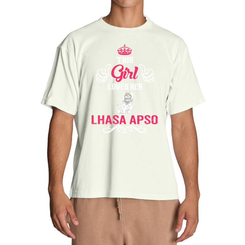 This Girl Loves Her Lhasa Apso. Cool Gift Urban Heavy T-shirt | Artistshot