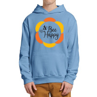 Bee Happy Urban Pullover Hoodie | Artistshot